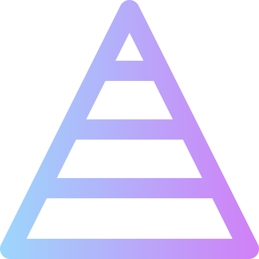piramide Super Basic Rounded Gradient icona
