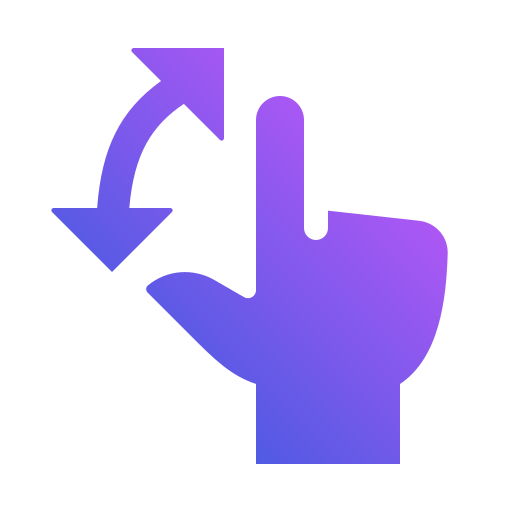 Hand Generic Flat Gradient icon