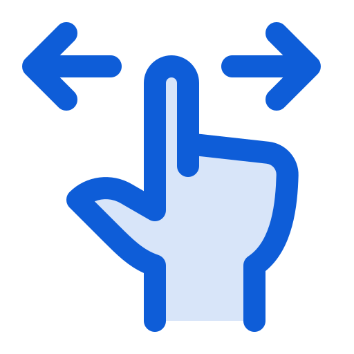 Hand Generic Blue icon