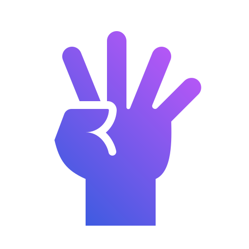 ręka Generic Flat Gradient ikona