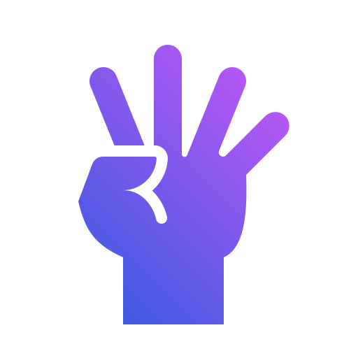 mano Generic Flat Gradient icono