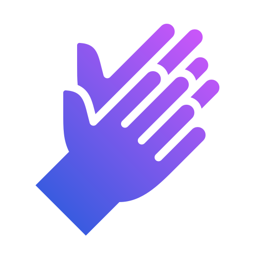 hand Generic Flat Gradient icoon