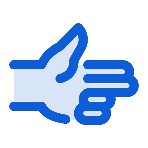 hand Generic Blue icon