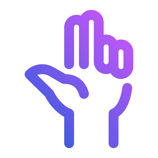 Hand Generic Gradient icon