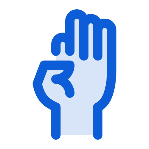 hand Generic Blue icoon