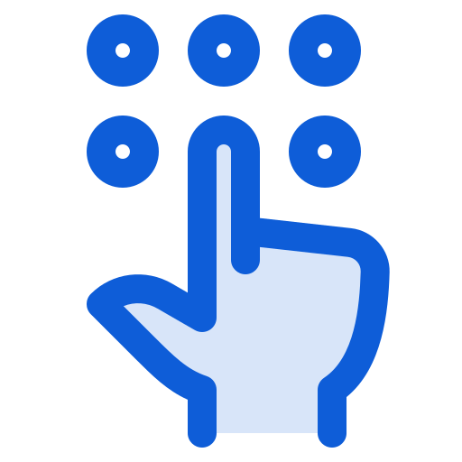 mano Generic Blue icono
