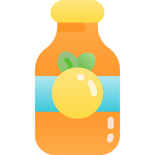 Orange juice Kawaii Star Gradient icon