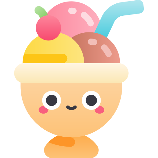아이스크림 Kawaii Star Gradient icon
