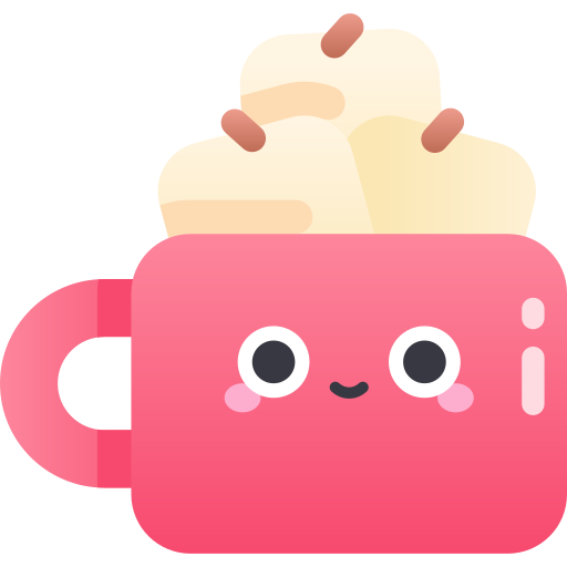 Hot chocolate Kawaii Star Gradient icon