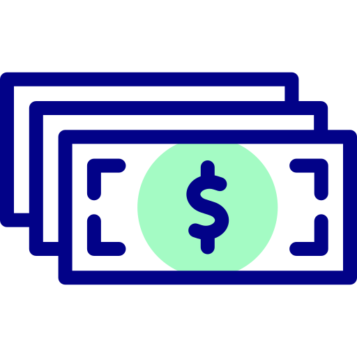 Деньги Detailed Mixed Lineal color иконка