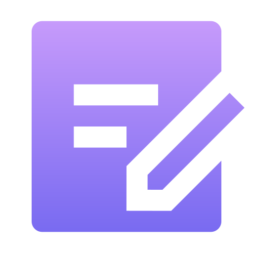 edytuj dokument Generic Flat Gradient ikona