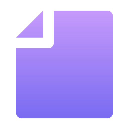 ファイル Generic Flat Gradient icon