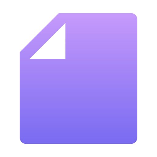 ファイル Generic Flat Gradient icon