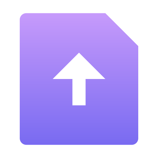 File upload Generic Flat Gradient icon