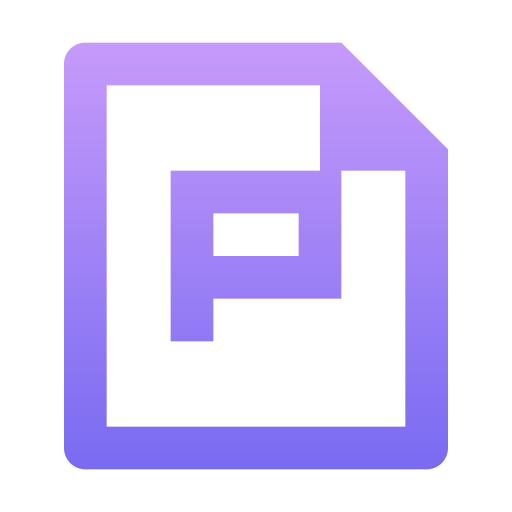 Ppt file Generic Gradient icon