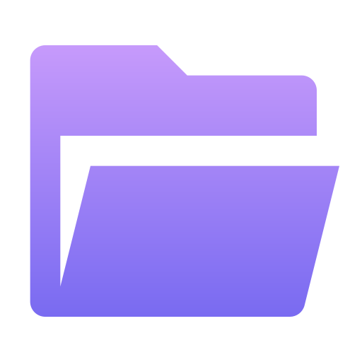 open folder Generic Flat Gradient icoon