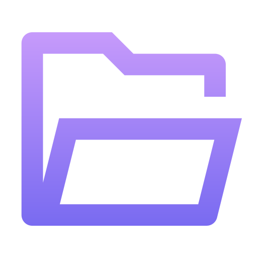 open folder Generic Gradient icoon