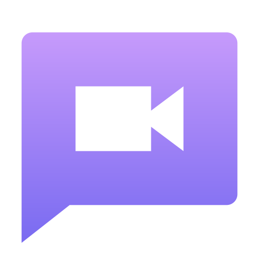 chat de vídeo Generic Flat Gradient icono