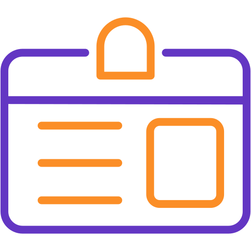 Id card Generic Outline Color icon