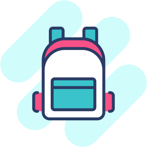 School bag Generic Rounded Shapes icon