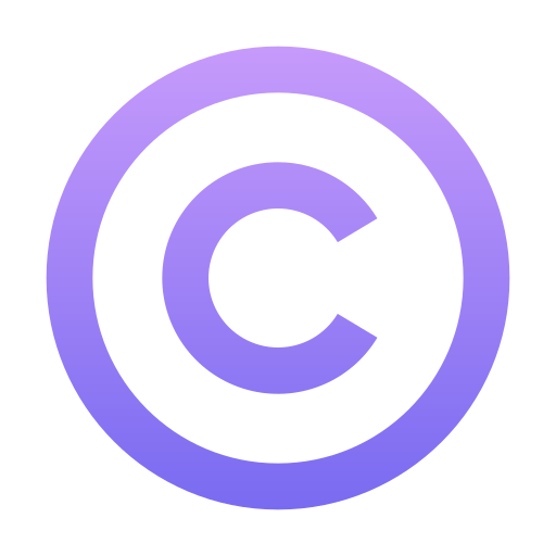 Copyright Generic Gradient icon