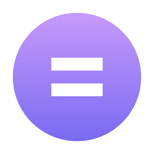 Equal Generic Flat Gradient icon