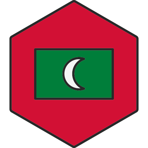 maldives Generic Outline Color Icône