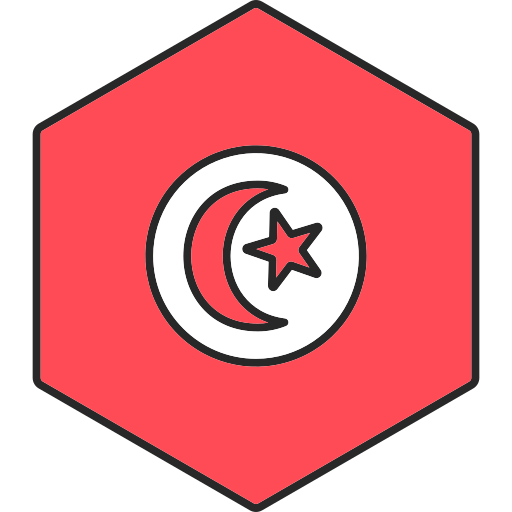 Tunisia Generic Outline Color icon