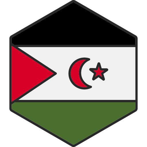 sahrawi arabische democratische republiek Generic Outline Color icoon