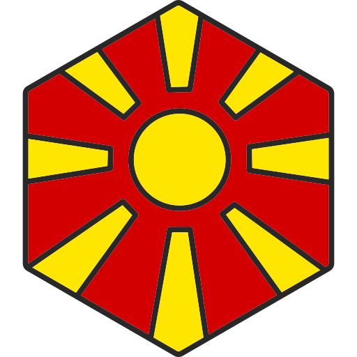 Republic of macedonia Generic Outline Color icon