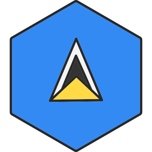 St lucia Generic Outline Color icon