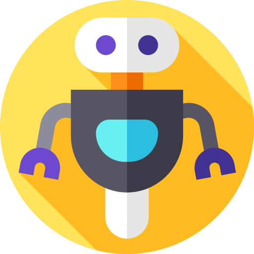 robot Flat Circular Flat icoon