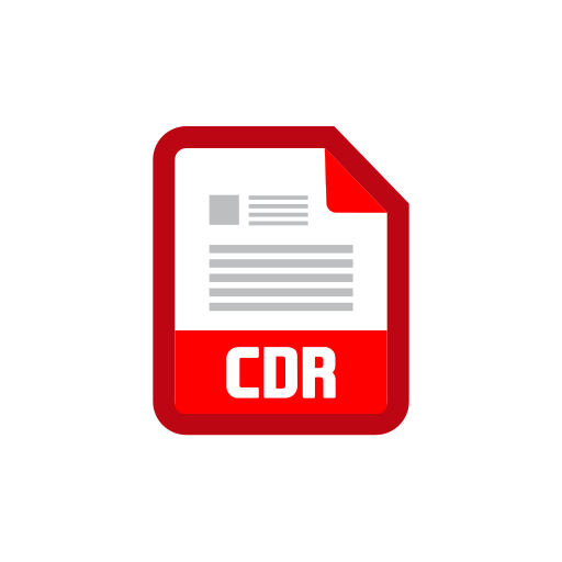Cdr file Generic Flat icon