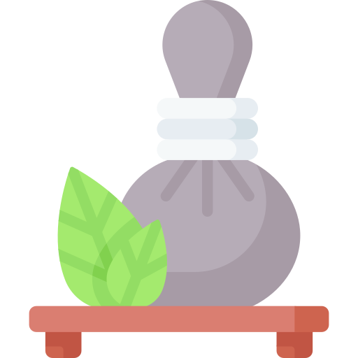 Herbal massage Special Flat icon