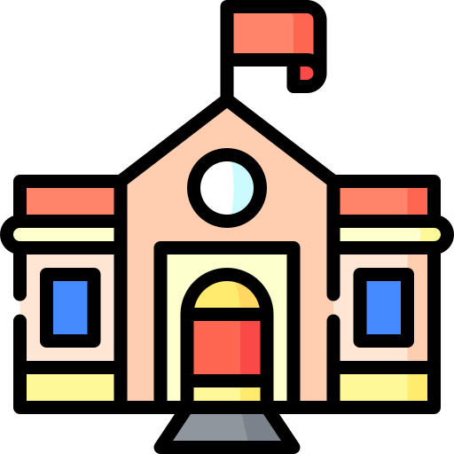escuela Special Lineal color icono
