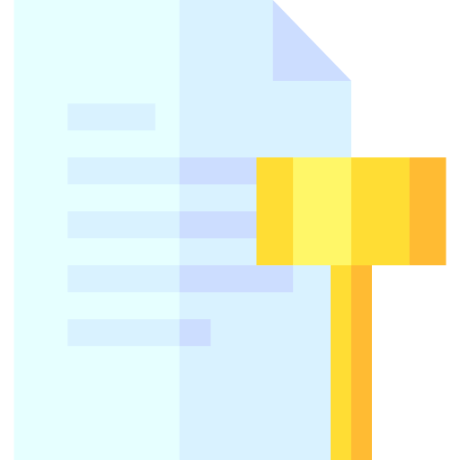 documento legal Basic Straight Flat icono