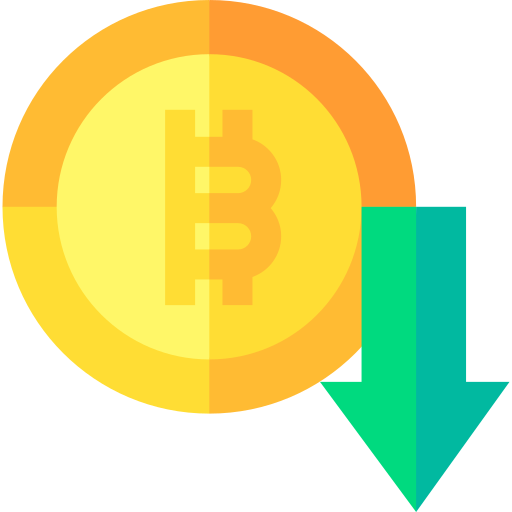 bitcoiny Basic Straight Flat ikona