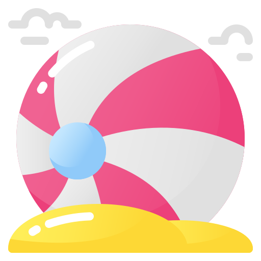 piłka plażowa Generic Flat Gradient ikona