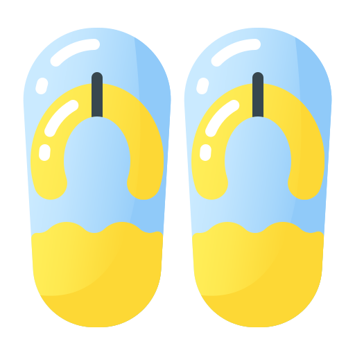 flip flops Generic Flat Gradient icon