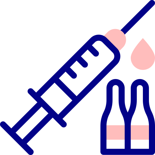 백신 Detailed Mixed Lineal color icon