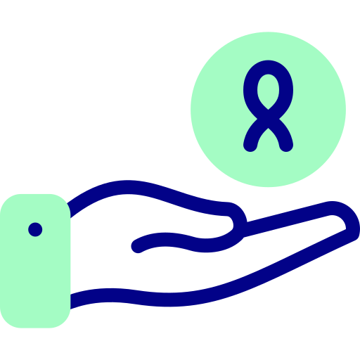 癌 Detailed Mixed Lineal color icon