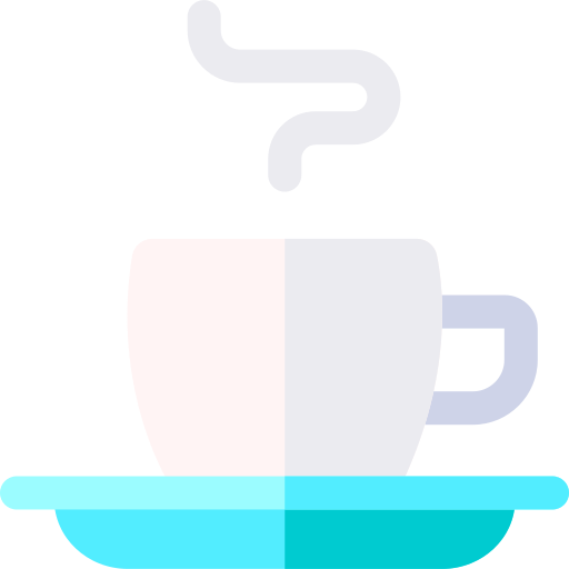 filiżanka kawy Basic Rounded Flat ikona