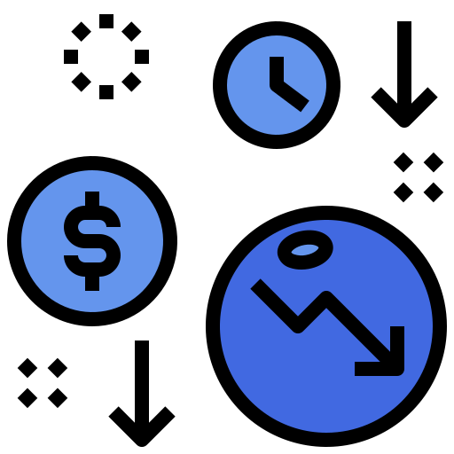recesión Generic Outline Color icono