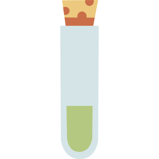 Test tube Cartoon Flat icon