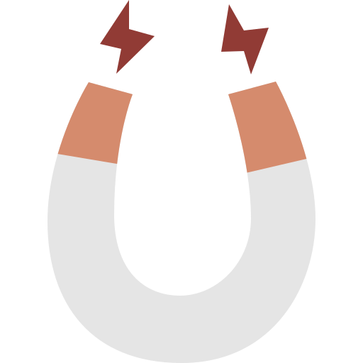 magnet Cartoon Flat icon