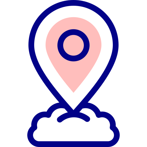 Location pin Detailed Mixed Lineal color icon