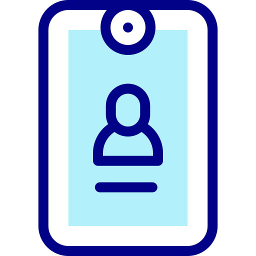 tarjeta de identificación Detailed Mixed Lineal color icono
