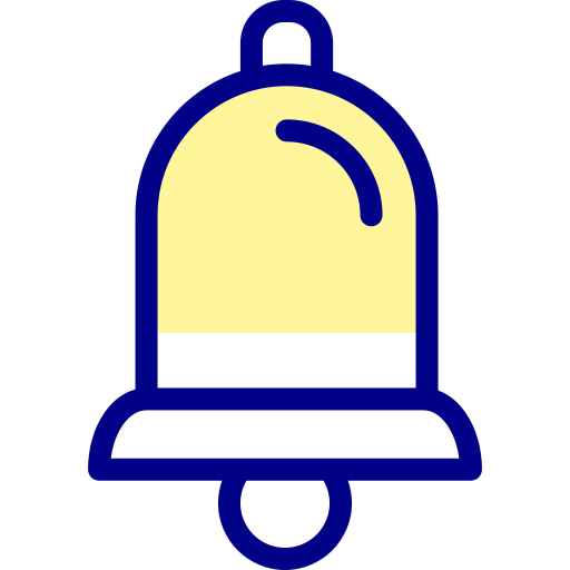 Notification bell Detailed Mixed Lineal color icon