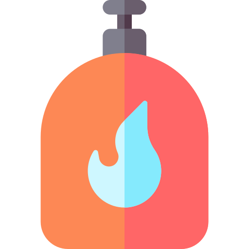cilindro de gas Basic Rounded Flat icono