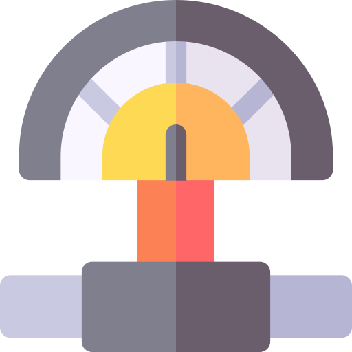 압력계 Basic Rounded Flat icon